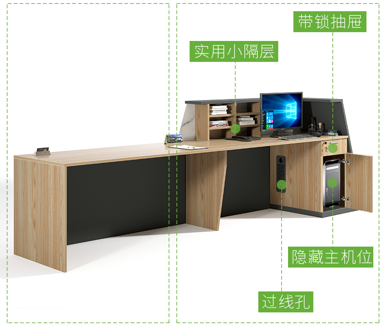 大理石前臺(tái)接待臺(tái)