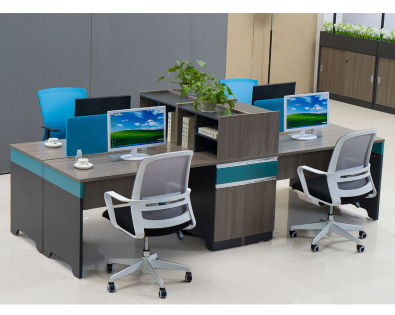 四人隔斷辦公桌