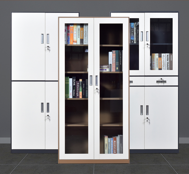 抽屜式玻璃門文件柜